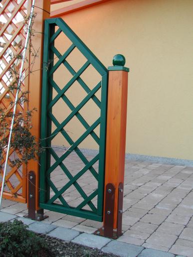 Pergola mit Sattelbalken 014